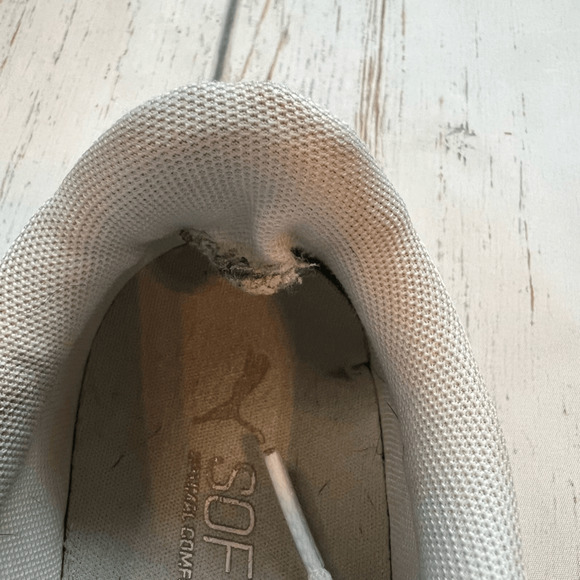 Puma  Carina white casual low top lace up sneakers Women’s Size 7 - Picture 6 of 10